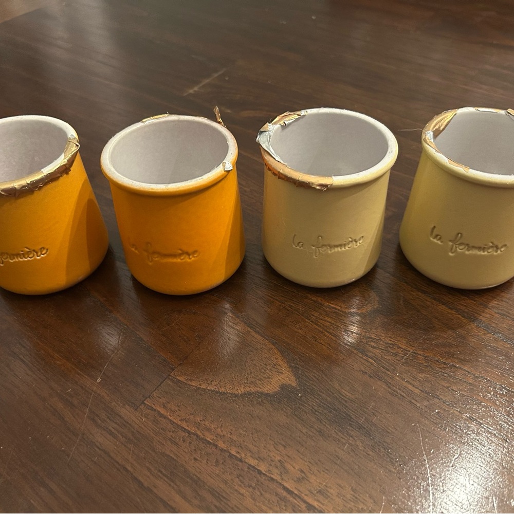 La Fermière Ceramic Yogurt Jars Set